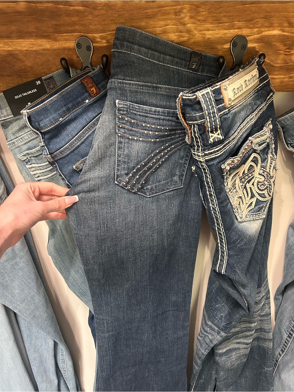 seven for all mankind sparkly embroidered jeans